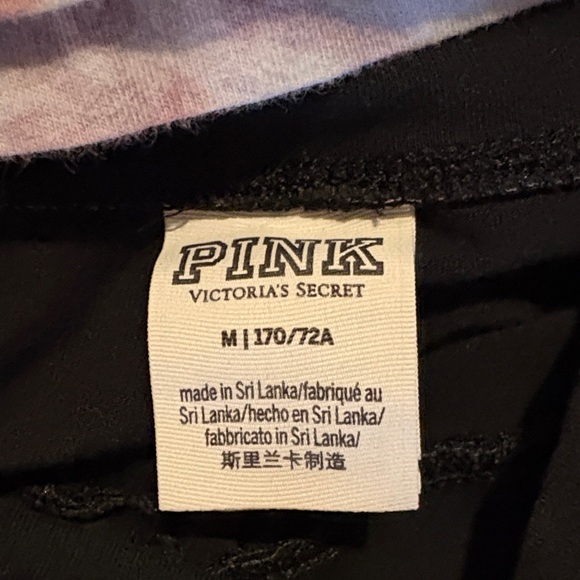 PINK Victoria's Secret Black Leggings AND matching top - Picture 2 of 9